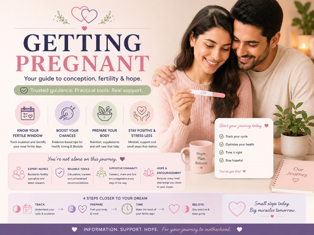 A couple smiling together on their journey to conceive
