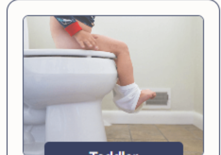 Toddler during potty training
