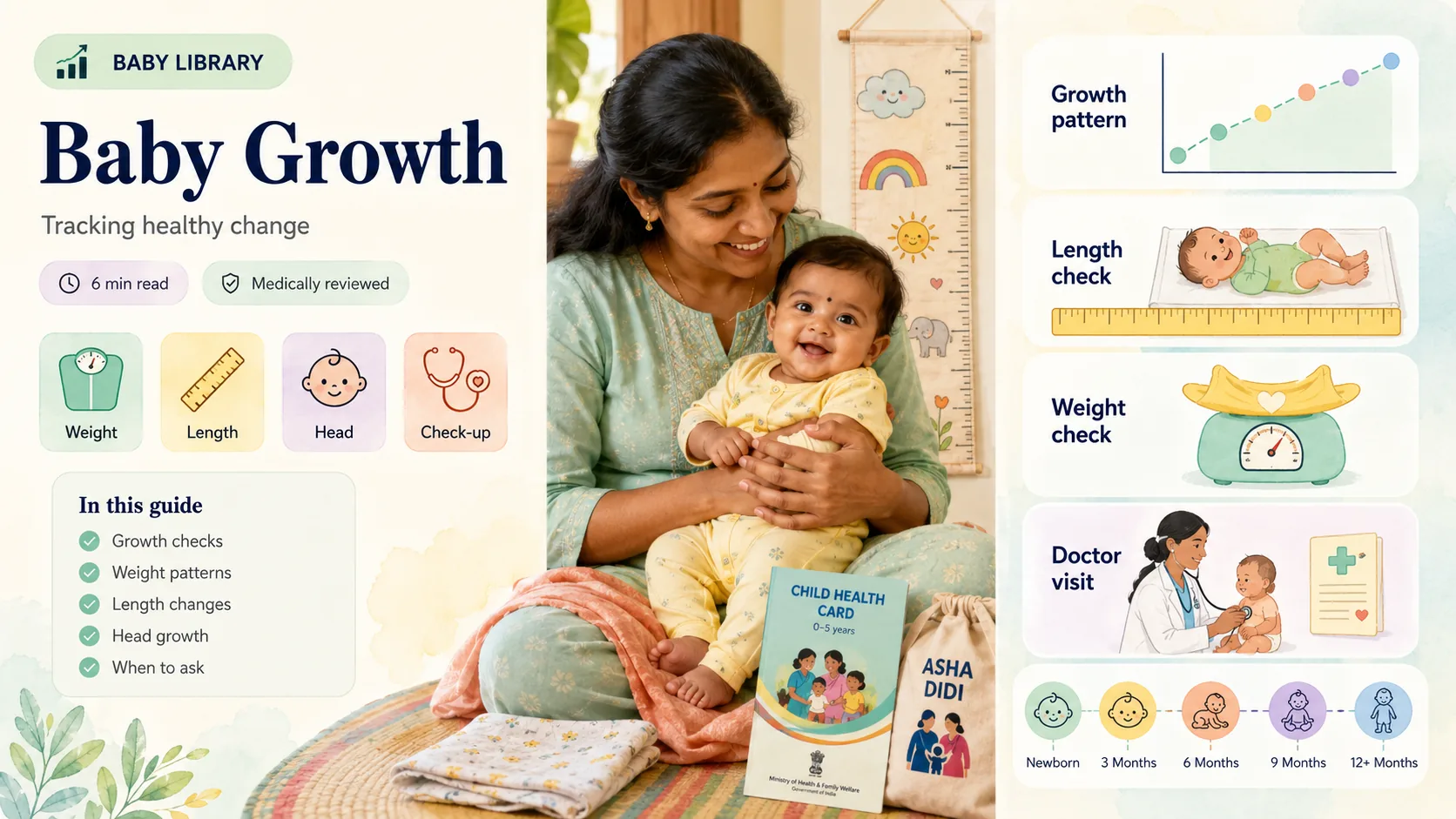 Baby Growth (0–12 Months): Charts, Percentiles, Weight, Length & Head Circumference