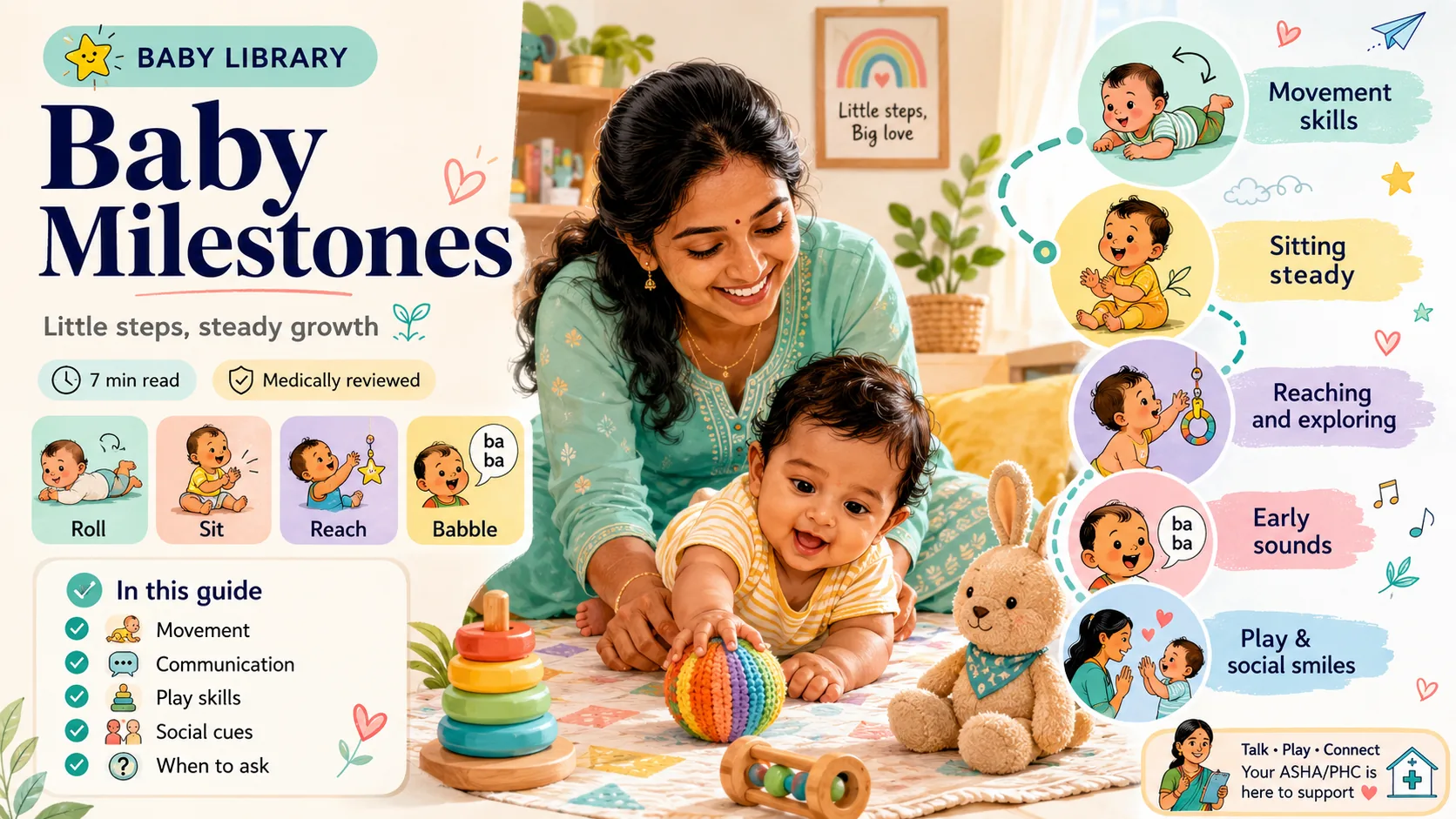Baby Milestones (0–12 Months): Developmental Stages & When to Act Early