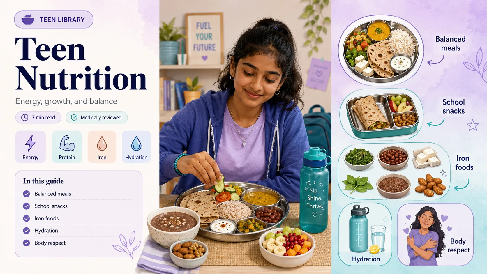 Teen Nutrition: Healthy Eating, Key Nutrients & a Body-Positive Approach