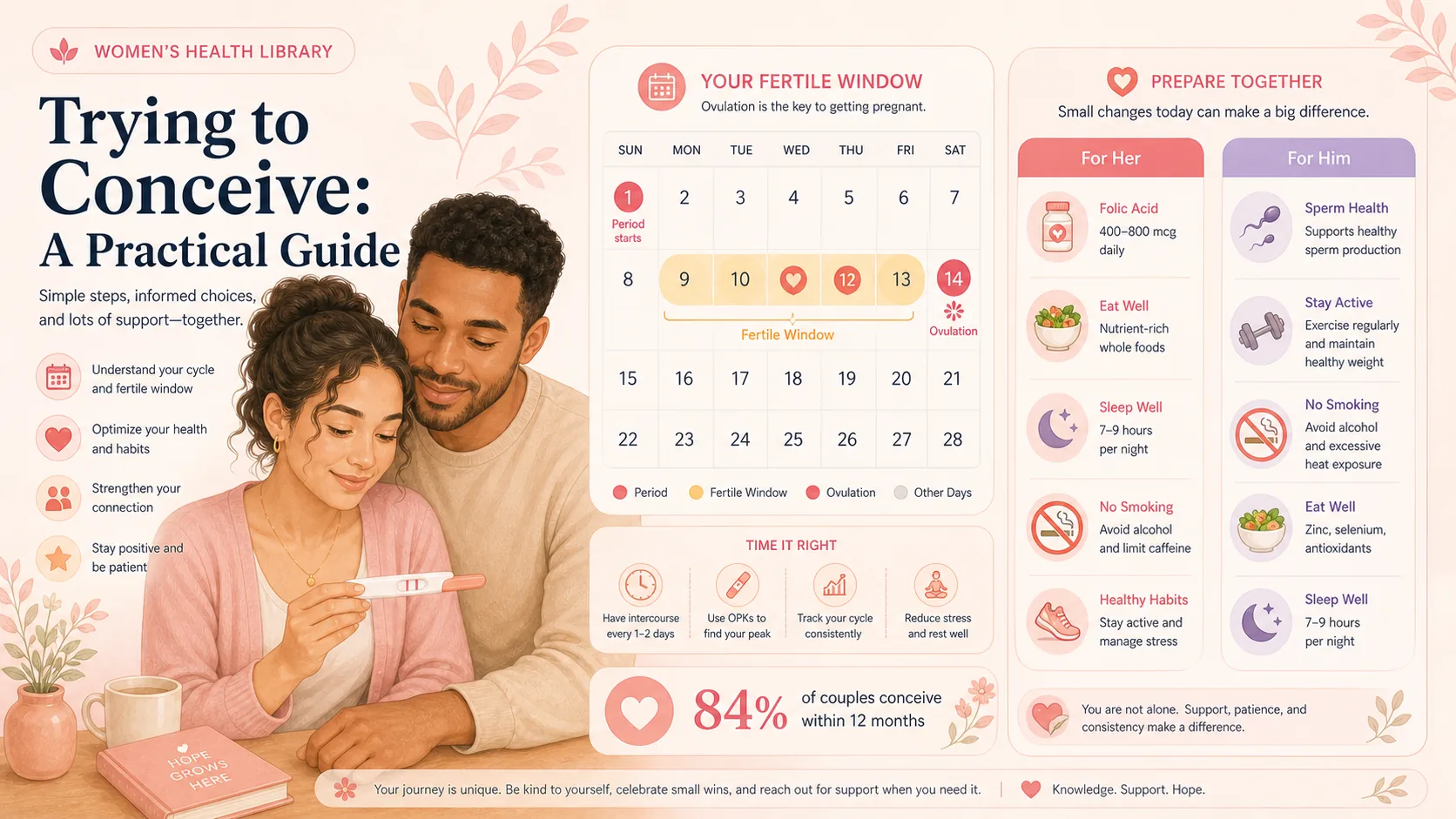 Trying to conceive — boosting your chances and when to seek help