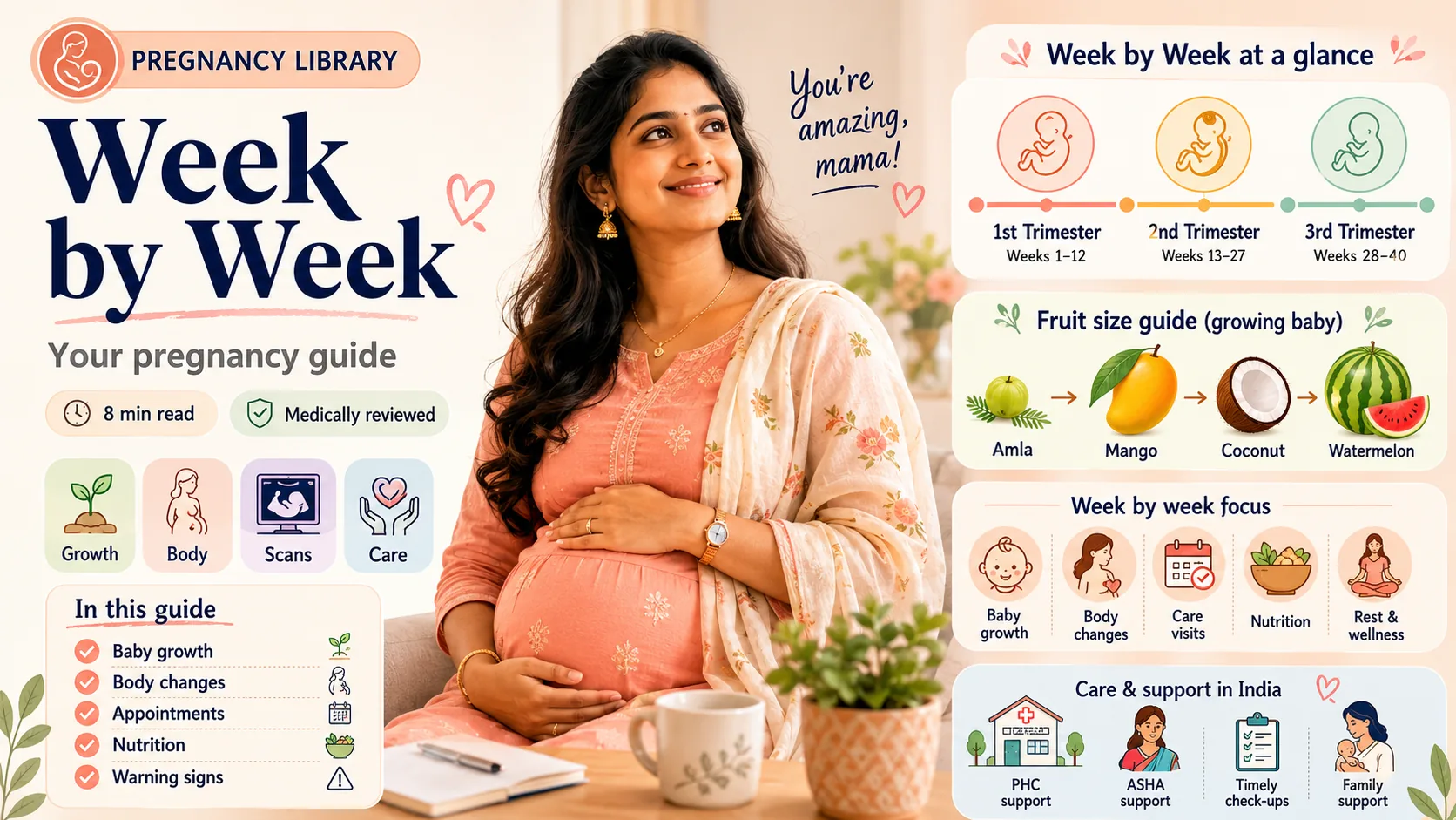 Pregnancy Week by Week: Your Baby's Development and Body Changes (Weeks 1–40)