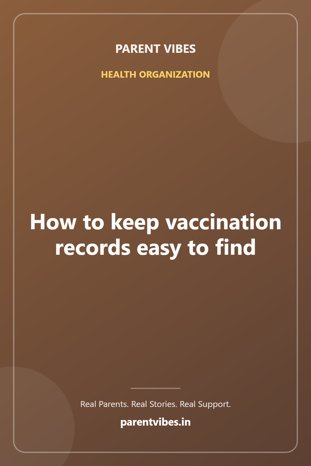 How to keep vaccination records easier to find