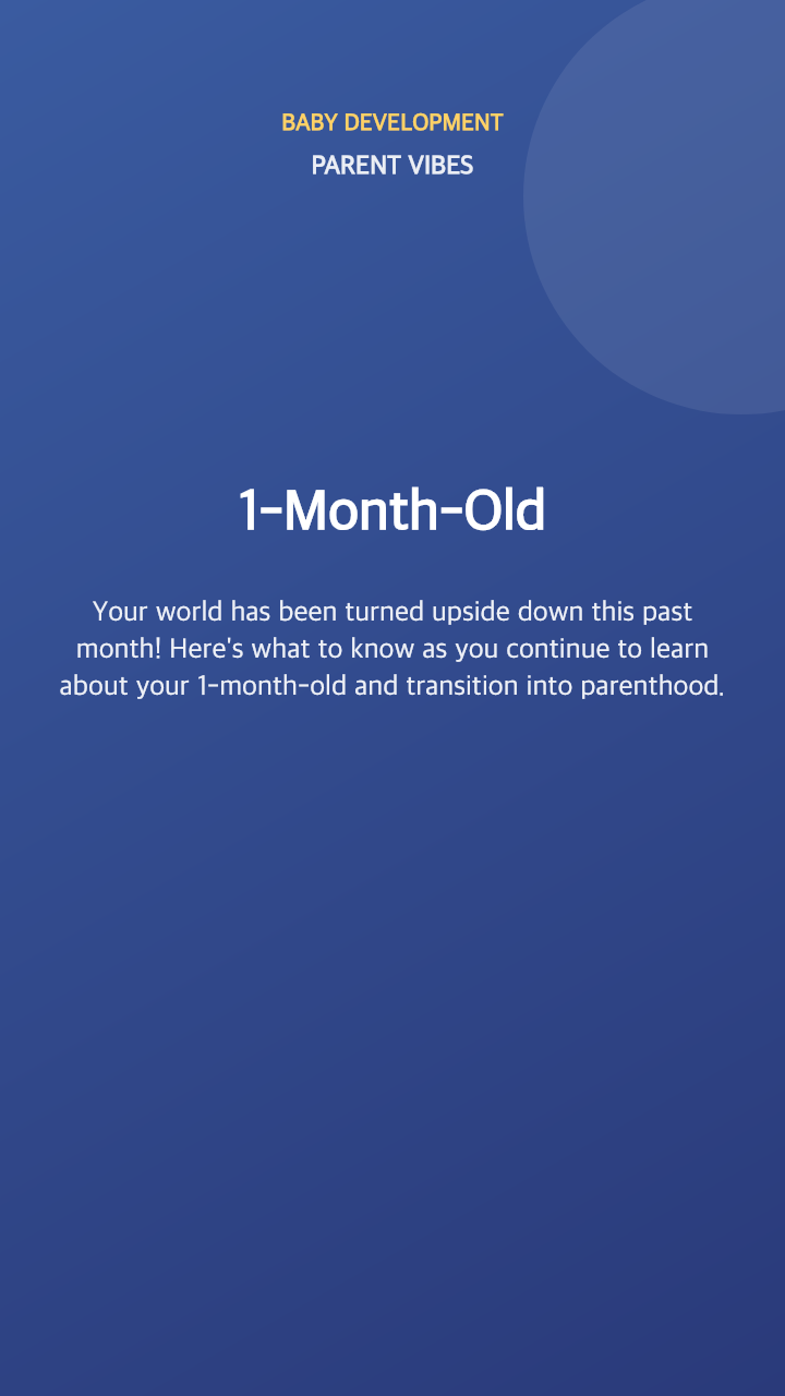 1-Month-Old: What to Expect