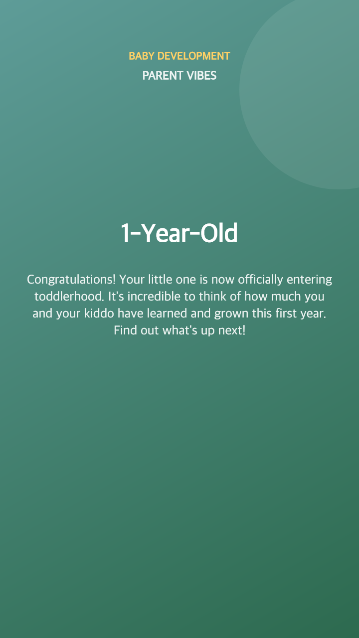 1-Year-Old: What to Expect