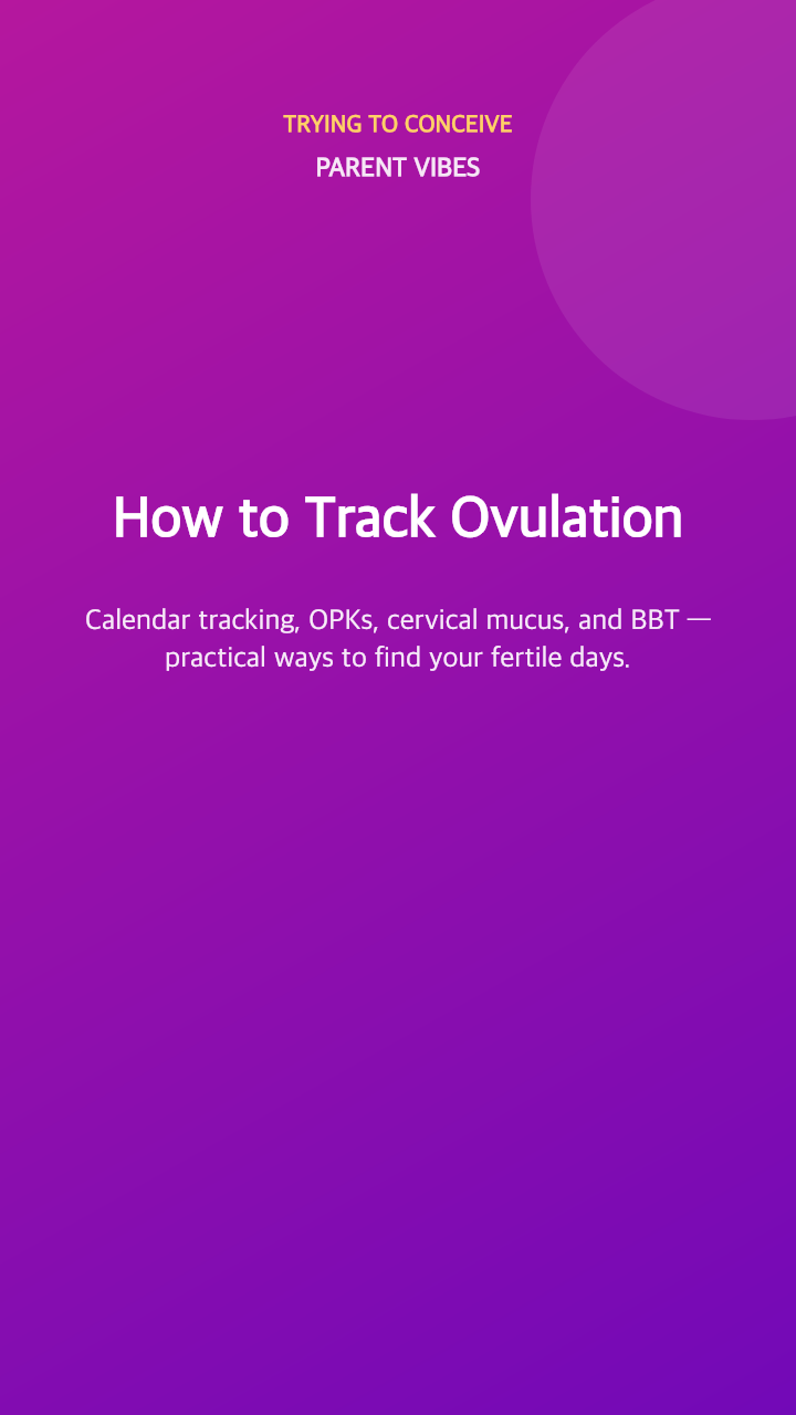 How to Track Ovulation